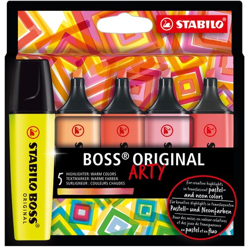 Stabilo osvetljevalec BOSS ORIGINAL, kartonska škatla za 10 ARTY, (21655722) Cene