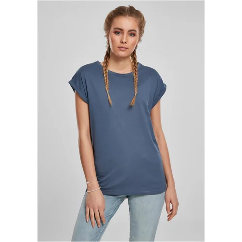 Urban Classics Women's t-shirt with extended shoulder vintageblue