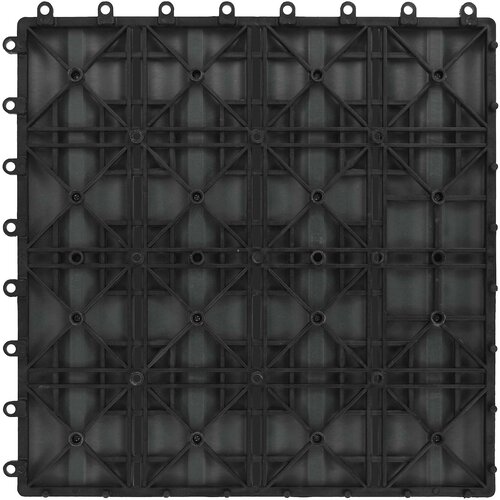  Pločice za decking 11 pcs Sivi 30 x 30 cm Drvoplastična smjesa Slike