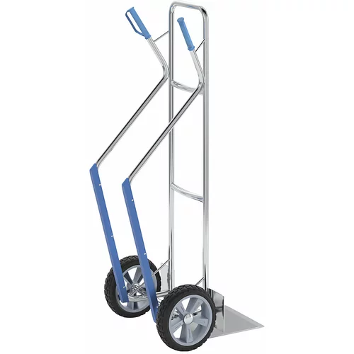 eurokraft basic Aluminijast voziček za prevoz vreč, nakladalna plošča ŠxG 300 x 290 mm, z drsnimi sanmi