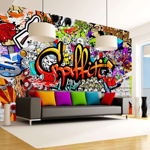  Tapeta - Colorful Graffiti 100x70 Slike