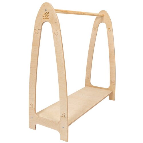 MeowBaby Dječja vje&amp;scaron;alica za kapute u dekoru bora u prirodnoj boji 60x96 cm Montessori - Slike