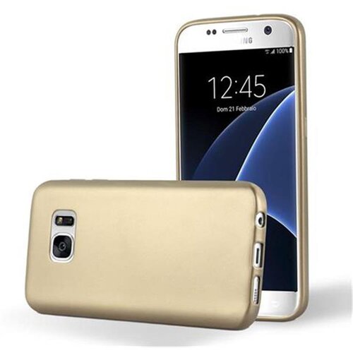 Cadorabo Case, združljiv s Samsungom v kovinskem zlatu - za&amp;scaron;čitni pokrov, narejen iz fleksibilnega silikona TPU, (20588260) Slike