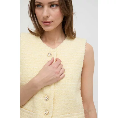 Miss Sixty Prsluk s primjesom vune boja: žuta, za prijelazno razdoblje