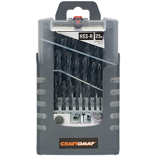 CRAFTOMAT set svrdla za metal HSS-R Gripbox (25 -dij., 1 mm - 13 mm, Norma: DIN 338) Cijene