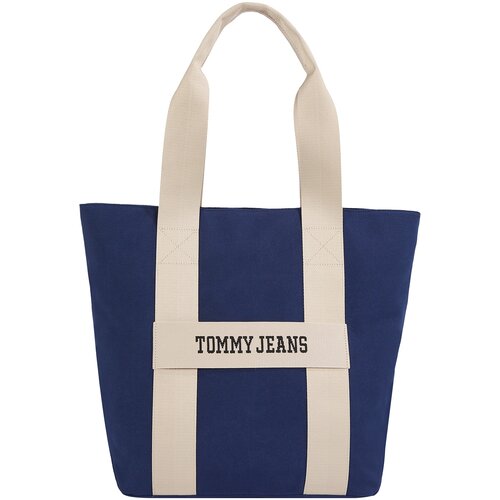 Tommy Jeans Nakupovalna torba bež / modra Cene