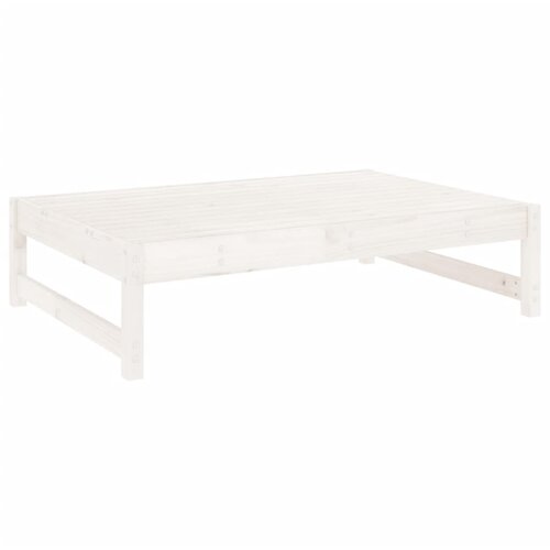 Maison Chic Vrtni stolček - Vrtni stoli za noge bel 120x80 cm trdna borovina JS881, (21878138) Slike