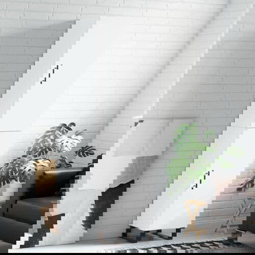 VidaXL Visoka komoda bijeli 34 5x34x180 cm od konstruiranog drva Slike