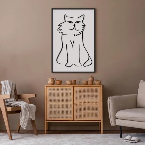  Slika - I\&amp;#039;m Looking at You! (1 Part) Vertical 60x90 U crnom drvenom okviru Slike