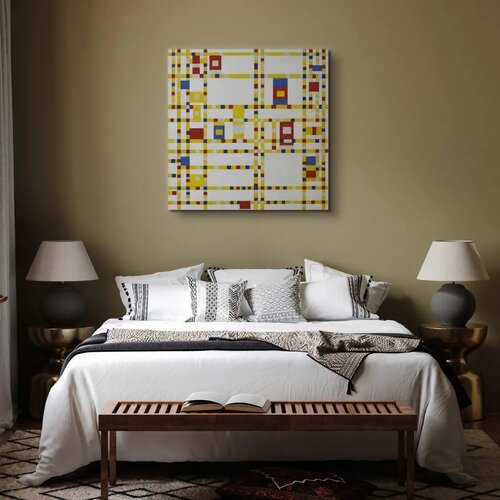  Slika - Piet Mondrian &amp;ndash; Broadway Boogie Woogie 80x80 Standard Slike