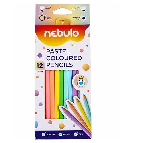 NEBULO Pastelne drvene bojice 12kom Cijene