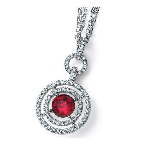 Ženski oliver weber target siam lanČiĆ sa crvenim swarovski kristalom ( 12234.208 ) Cene