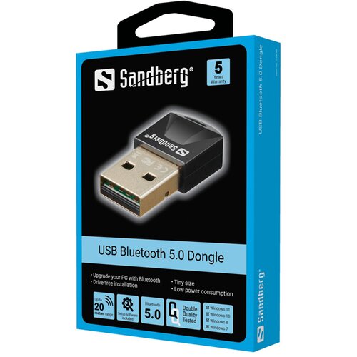 Sandberg USB BT 5.3 Wireless Dongle Interface Slike