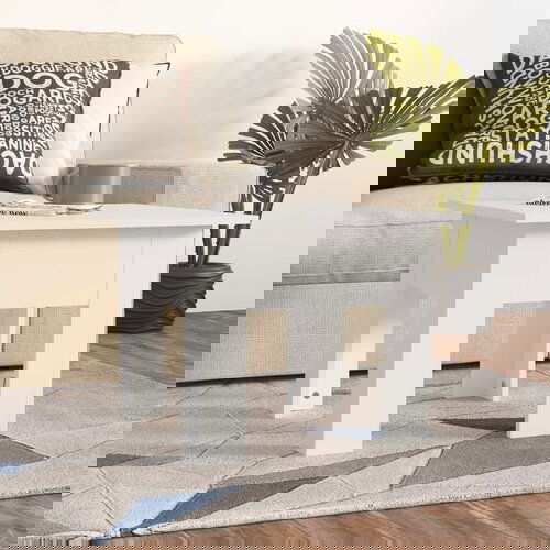 VidaXL Klubska mizica bela 55x55x42 cm iverna plo&amp;scaron;ča Slike