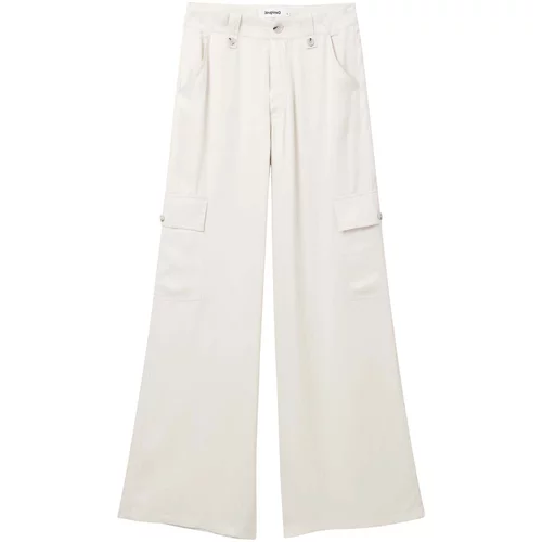 Desigual Cargo hlače 'Thelma-Lacroix' bijela