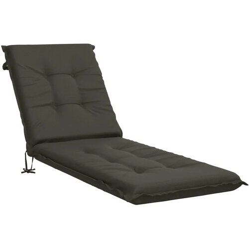  Jastučić za ležaljku GEMERT 100% poliester Antracit - Antracit 190 x 50 x 9 cm Melange Slike