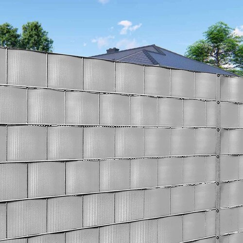  Svijetlo siva traka za ogradu 4,75 cmx 50 m 450 g/m2 20 kopča Slike