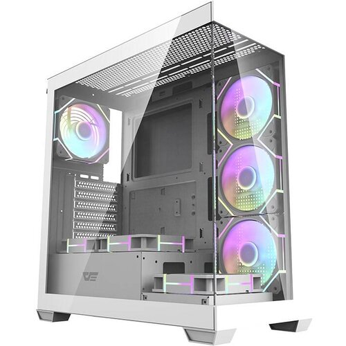 Darkflash DS900 kućište + 7 ARGB ventilatora, bijelo, bez napajanja Cijene