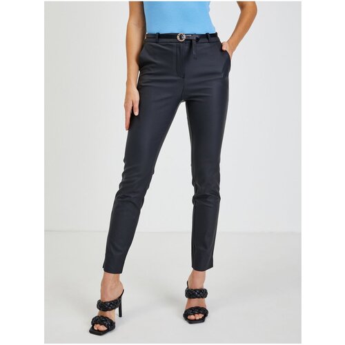 Orsay Black Women's Trousers with Strap - Women Cene