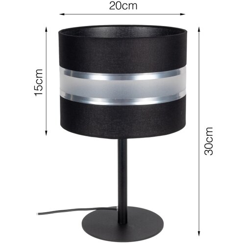  Stona lampa CORAL 1xE27/60W/230V crna Slike
