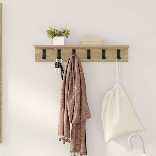  Vješalica za kapute na zidu Sonoma hrast 60 x 10,5 x 10,5 cm Cene