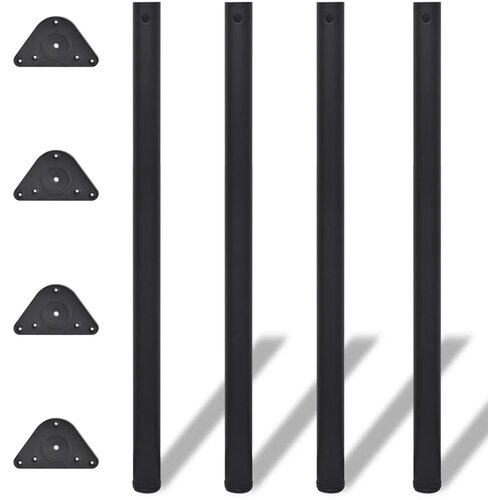 vidaXL 4 Podesive Noge za Stol Crne 1100 mm Cijene