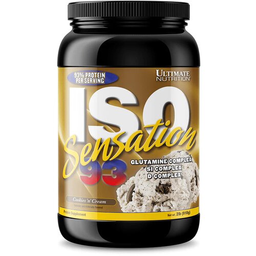 Ultimate Nutrition iso sensation 93 - najčistiji protein za maksimalne rezultate - brazilska kafa 0.91kg Slike