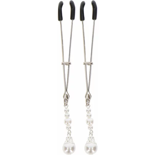 Taboom Tweezers with Pearls Silver