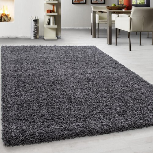 Novel preproga z visokim florom life 1500 140/200 cm tkano siva Slike