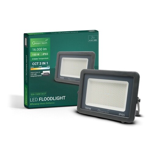  LED REFLEKTOR ALUMINIJUMSKI 150W 3CCT IP65 GREEN TECH Cene