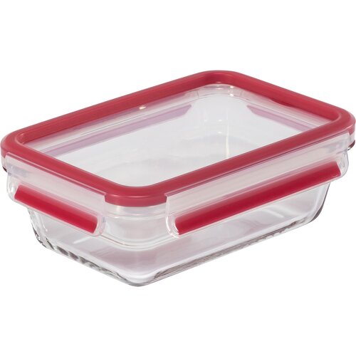 Emsa Clip&amp;amp;Close Glass Food Container Square 700 ml Slike