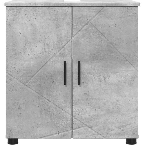 VidaXL Kupaonski ormar Beton siva 61 x 35 x 64 cm Konstruirano drvo Slike