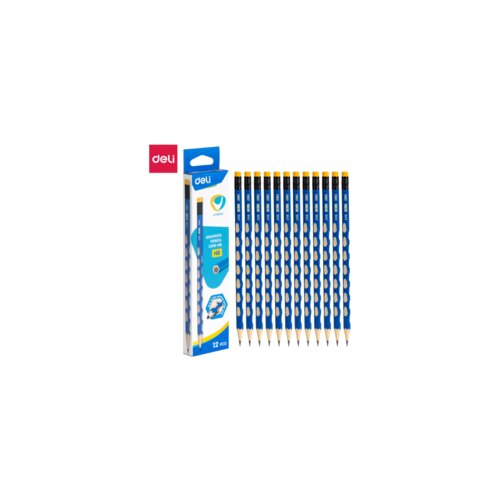 Deli GRAFITNE OLOVKE U TOUCH GRIP PLAVE SA GUMICOM HB 1/12 EC016-HB Cene