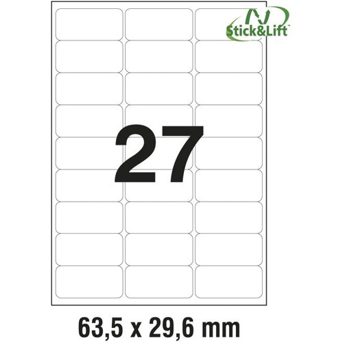  ETIKETE ILK 63,5X29,6MM ODLJEPLJIVE PK25L ZWECKFORM L4737REV-25 Cene