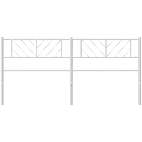 vidaXL Metalno uzglavlje bijelo 180 cm Cijene