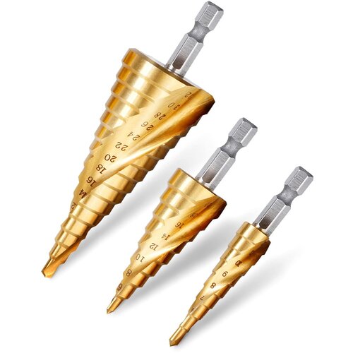  Rovtop set od 3 stepenaste burgije Slike