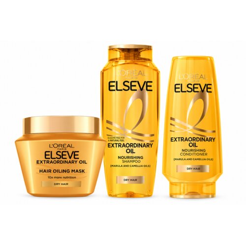 L&amp;acute;Or&amp;eacute;al Paris L&amp;#039;Or&amp;eacute;al Paris Elseve Extraordinary Oil beauty set za suhu kosu Slike