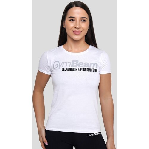 GymBeam Ženska majica Pure Ambition White Slike
