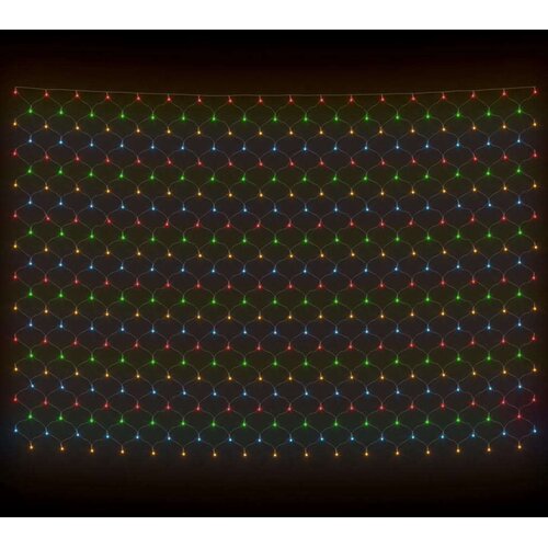  Novoletna svetlobna mreža večbarvna 4x4 m 544 LED lučk, (21021113) Slike