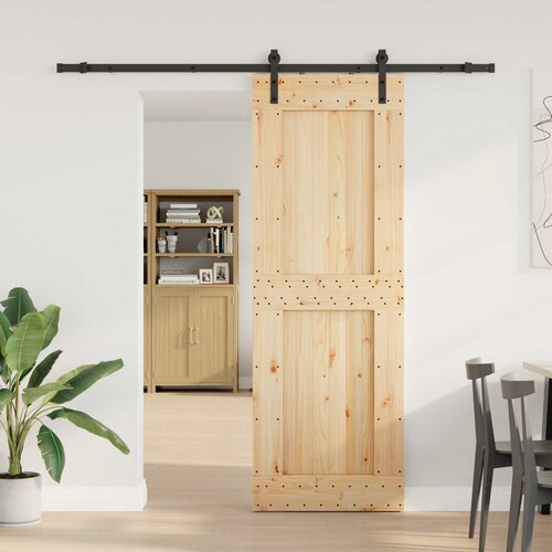  Klizna vrata NARVIK 80 x 210 cm (213,5 cm) Prirodna i crna Cene