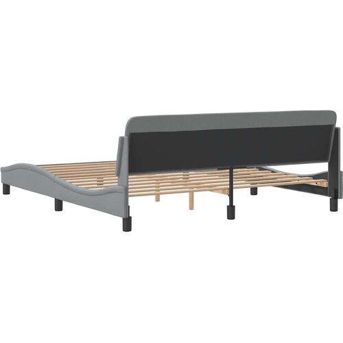 Okvir za krevet Dover svjetlosivi 180x200 cm od tkanine Slike