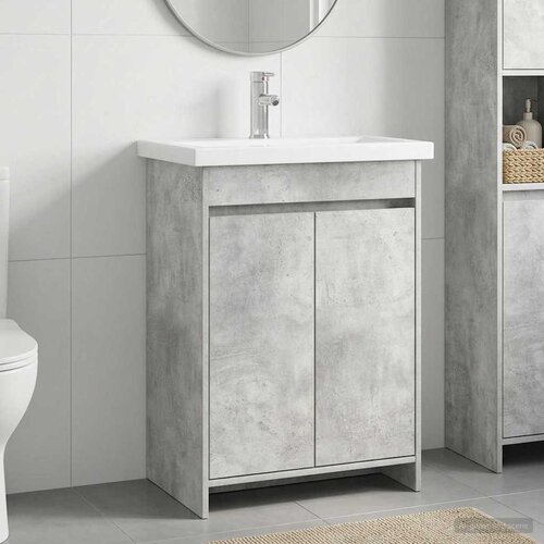  Set namještaja za kupaonicu Betonska siva 61 x 40 x 84,5 cm Cene