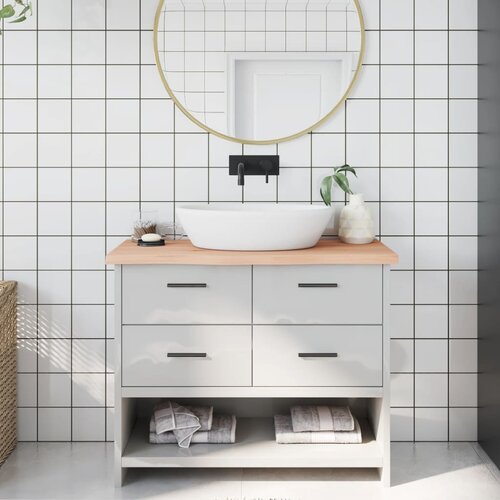  Kupaonska radna ploča 100x40x(2-4) cm netretirano masivno drvo Cijene