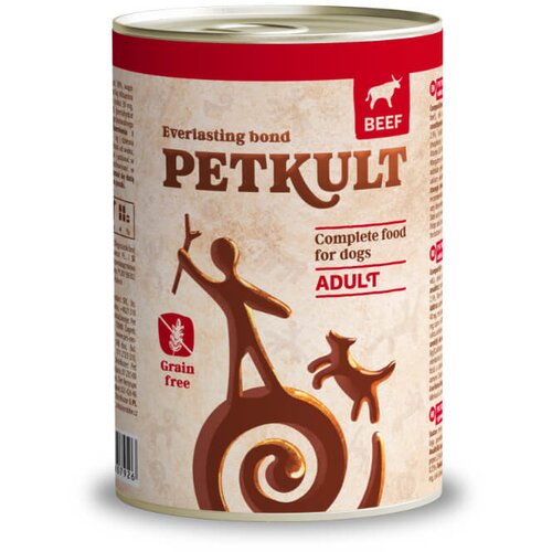Petkult dog adult - govedina 400 g Cene