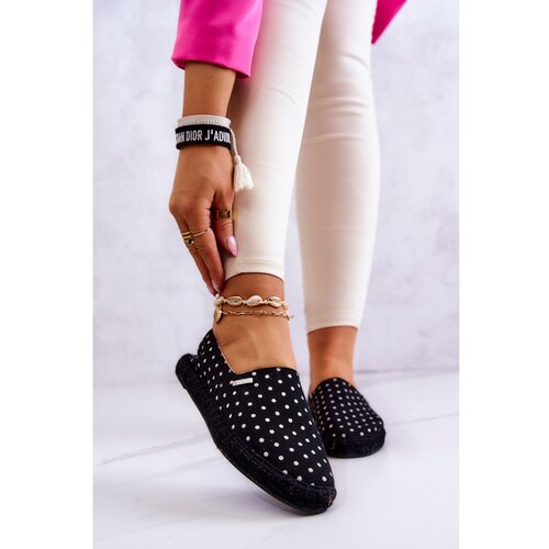 Kesi Dámské módní espadrilky Polka Dots Big Star - černé Cene
