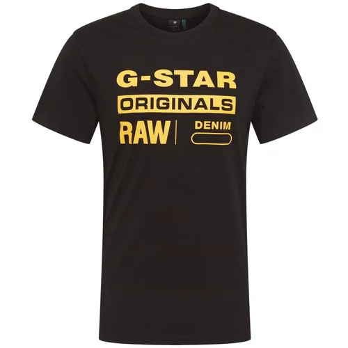G-star Raw Majica 'Swando' rumena / črna