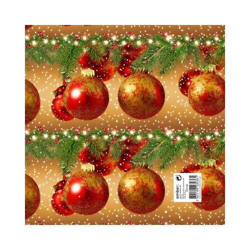 Ambar Novogodi&amp;scaron;nji ukrasni papir - Sparklig balls, tabak Slike