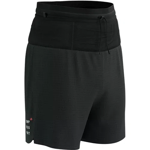 Compressport Trail Racing Overshort M Black M Tekaške kratke hlače