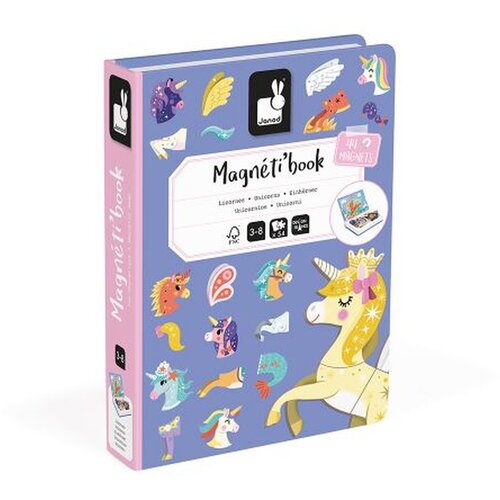 Janod magnetna knjigica unicorn Slike