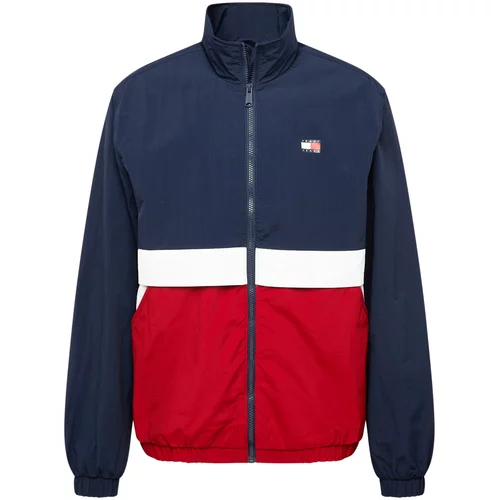 Tommy Jeans Prijelazna jakna 'Essential' mornarsko plava / crvena / bijela